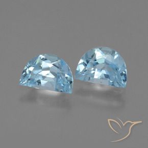 2.05 ctw Blue Topaz Stones, Natural Topaz in Fancy Facet Shape for Sale