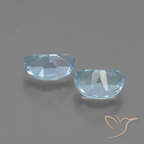 Topaz Gemstones in 7.3 x 4.9 mm Size for Sale, Topaz Stones in Sky Blue Color