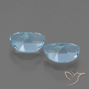 Topaz Gemstones in 7 x 5 mm (calibrated) Size for Sale, Topaz Stones in Swiss Blue Color