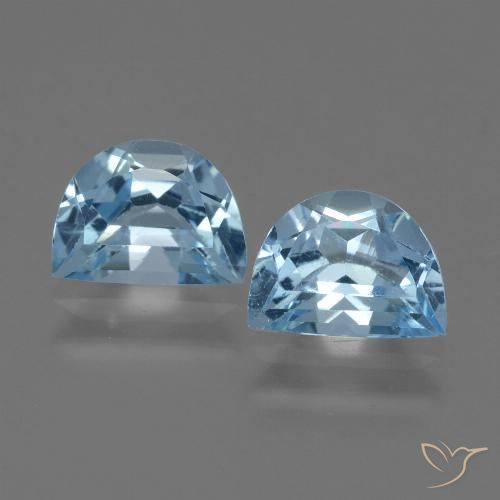 2.17ctw Natural Sky Blue Topaz, Fancy, VS