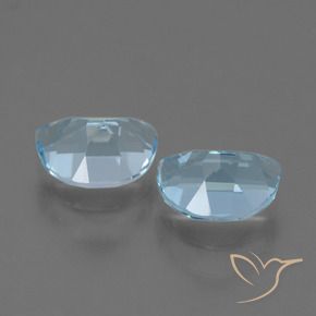 Topaz Gemstones in 7 x 5.2 mm Size for Sale, Topaz Stones in Sky Blue Color