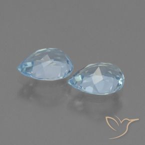 Topaz Gemstones in 7 x 5 mm (calibrated) Size for Sale, Topaz Stones in Sky Blue Color