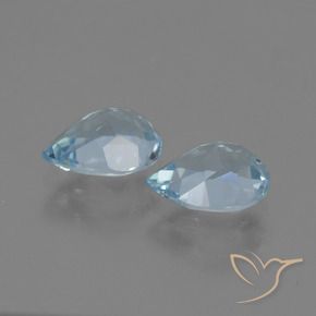 Topaz Gemstones in 7 x 5 mm (calibrated) Size for Sale, Topaz Stones in Sky Blue Color