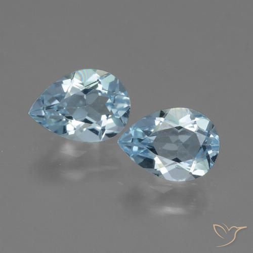 1.69ctw Natural Sky Blue Topaz, Pear Shape, VVS-VS