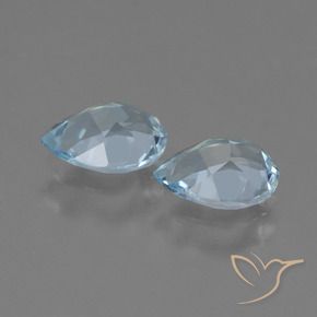 Topaz Gemstones in 7.2 x 5.2 mm Size for Sale, Topaz Stones in Sky Blue Color