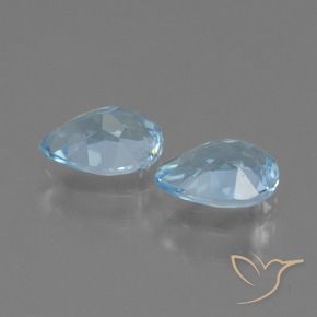 Topaz Gemstones in 7 x 5 mm (calibrated) Size for Sale, Topaz Stones in Sky Blue Color