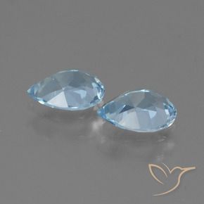 Topaz Gemstones in 7 x 5 mm (calibrated) Size for Sale, Topaz Stones in Sky Blue Color
