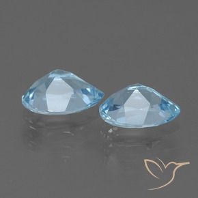 Topaz Gemstones in 7 x 5 mm (calibrated) Size for Sale, Topaz Stones in Swiss Blue Color