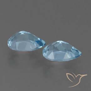 Topaz Gemstones in 7 x 5 mm (calibrated) Size for Sale, Topaz Stones in Swiss Blue Color