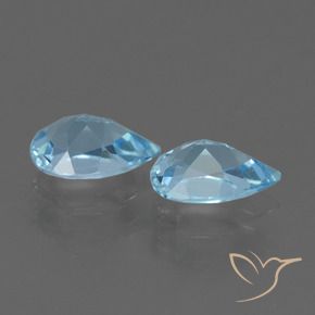 Topaz Gemstones in 7 x 5 mm (calibrated) Size for Sale, Topaz Stones in Sky Blue Color