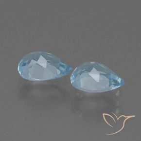 Topaz Gemstones in 7 x 5 mm (calibrated) Size for Sale, Topaz Stones in Sky Blue Color