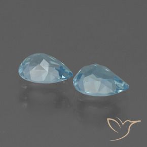 Topaz Gemstones in 7 x 5 mm (calibrated) Size for Sale, Topaz Stones in Sky Blue Color
