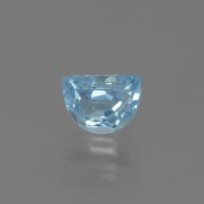 1.2ct Half Moon Facet-Cut Swiss Blue Topaz Gem for sale 1.2ct Half Moon Facet-Cut Swiss Blue Topaz Gem (ID: 433381)