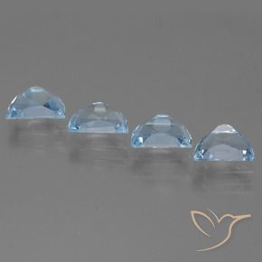 Topaz Gemstones in 7 x 5 mm (calibrated) Size for Sale, Topaz Stones in Sky Blue Color