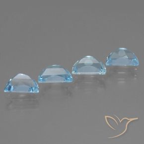 Topaz Gemstones in 7 x 5 mm (calibrated) Size for Sale, Topaz Stones in Sky Blue Color