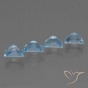 Topaz Gemstones in 6.9 x 4.8 mm Size for Sale, Topaz Stones in Sky Blue Color