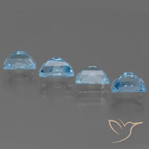 Topaz Gemstones in 7 x 5 mm (calibrated) Size for Sale, Topaz Stones in Sky Blue Color