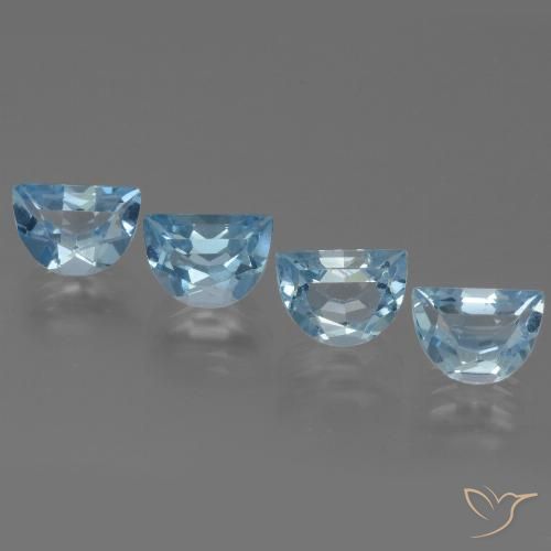 4.30ctw Natural Sky Blue Topaz, Fancy, VS, Photo A