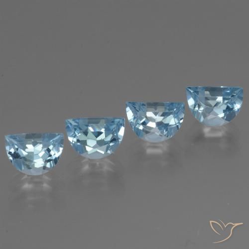 3.92ctw Natural Sky Blue Topaz, Fancy, VVS-VS