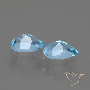 Topaz Gemstones in 7 x 5 mm (calibrated) Size for Sale, Topaz Stones in Sky Blue Color