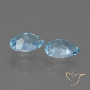 Topaz Gemstones in 7 x 5 mm (calibrated) Size for Sale, Topaz Stones in Swiss Blue Color