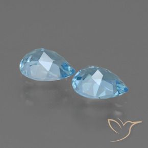 Topaz Gemstones in 7 x 5 mm (calibrated) Size for Sale, Topaz Stones in Sky Blue Color