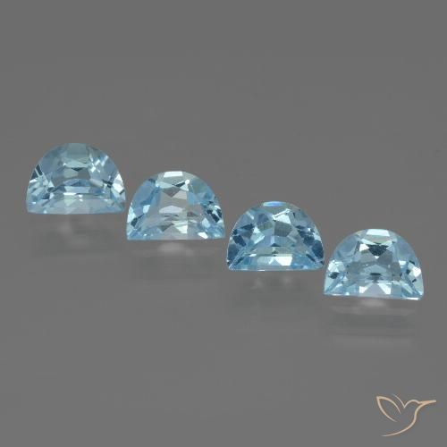 3.86ctw Natural Sky Blue Topaz, Fancy, VVS-VS