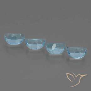 Topaz Gemstones in 7 x 5 mm (calibrated) Size for Sale, Topaz Stones in Sky Blue Color