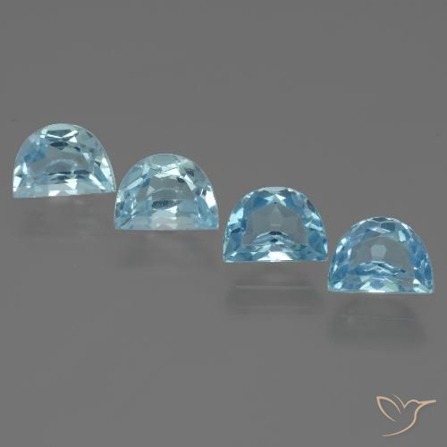 4.49ctw Natural Swiss Blue Topaz, Fancy, VS