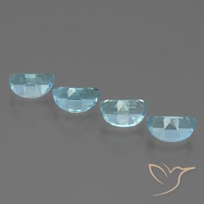 Topaz Gemstones in 7 x 5 mm (calibrated) Size for Sale, Topaz Stones in Sky Blue Color