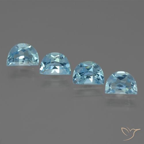 3.83ctw Natural Sky Blue Topaz, Fancy, VVS-VS
