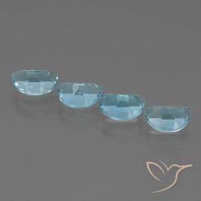 Topaz Gemstones in 7 x 5 mm (calibrated) Size for Sale, Topaz Stones in Sky Blue Color