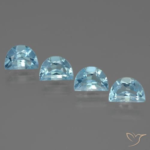 4.05ctw Natural Sky Blue Topaz, Fancy, VVS-VS