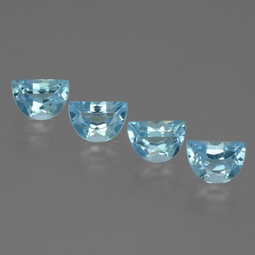 Celeste Topazio Gem - 0.9ct Sfaccettatura fantasia (ID: 433449)