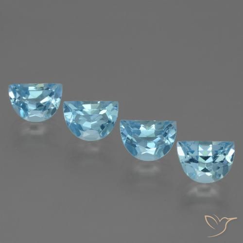 4.39ctw Natural Sky Blue Topaz, Fancy, VVS-VS
