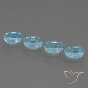 Topaz Gemstones in 7 x 5 mm (calibrated) Size for Sale, Topaz Stones in Sky Blue Color