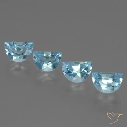 3.59ctw Natural Sky Blue Topaz, Fancy, VS