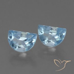 2.00 ctw Blue Topaz Stones, Natural Topaz in Fancy Facet Shape for Sale