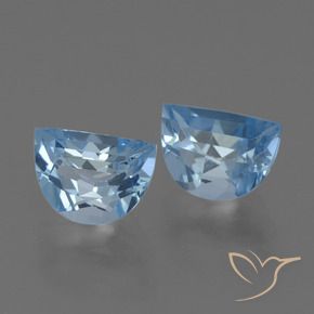 2.39 ctw Blue Topaz Stones, Natural Topaz in Fancy Facet Shape for Sale