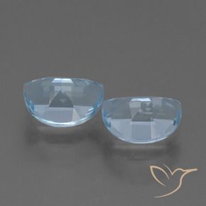 Topaz Gemstones in 7.2 x 5.2 mm Size for Sale, Topaz Stones in Sky Blue Color
