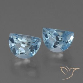 2.15 ctw Blue Topaz Stones, Natural Topaz in Fancy Facet Shape for Sale