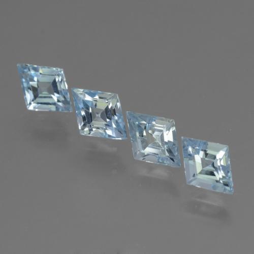Baby Blue Топаз Камень - 0.5ct Ромб Фасетный (ID: 434262)