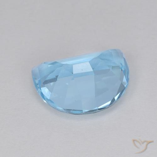 Topaz Gemstone in 10 x 8 mm (calibrated) Size for Sale, Topaz Stone in Sky Blue Color