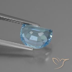 Topaz Gemstone in 9 x 7 mm (calibrated) Size for Sale, Topaz Stone in Swiss Blue Color