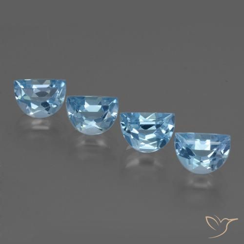 4.45ctw Natural Sky Blue Topaz, Fancy, VVS-VS
