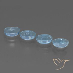 Topaz Gemstones in 7 x 5 mm (calibrated) Size for Sale, Topaz Stones in Swiss Blue Color