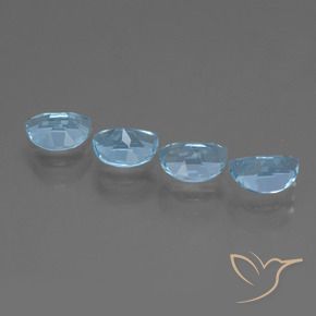 Topaz Gemstones in 7 x 5 mm (calibrated) Size for Sale, Topaz Stones in Swiss Blue Color