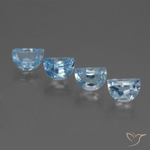 3.52ctw Natural Sky Blue Topaz, Fancy, VVS-VS