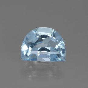 Celeste Topacio Gema - 0.9ct Media luna (ID: 434577)