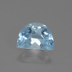 0.9ct Half Moon Facet-Cut Swiss Blue Topaz for sale thumb image of 0.9ct Half Moon Facet-Cut Swiss Blue Topaz (ID: 434578)